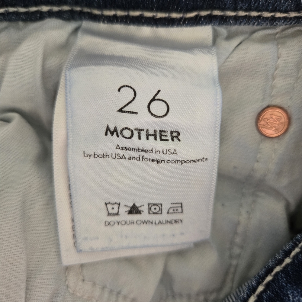 MOTHER The Weekender Fray Jeans Groovin 26 - Picture 7 of 16